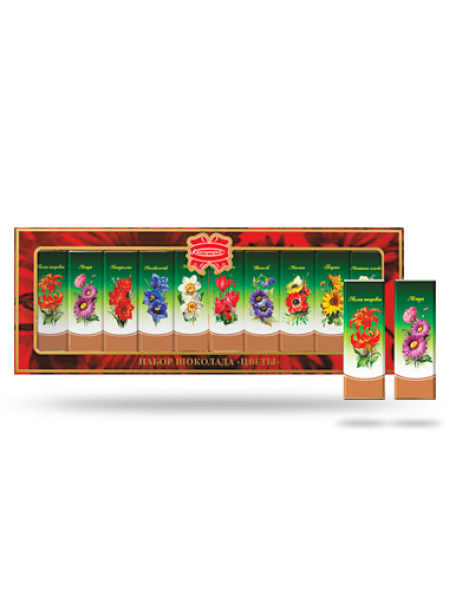 НАБОР Шоколада Цветы 200 гр*20 шт ( Коммунарка) НАБОР Шоколада Цветы 200 гр*20 шт ( Коммунарка)